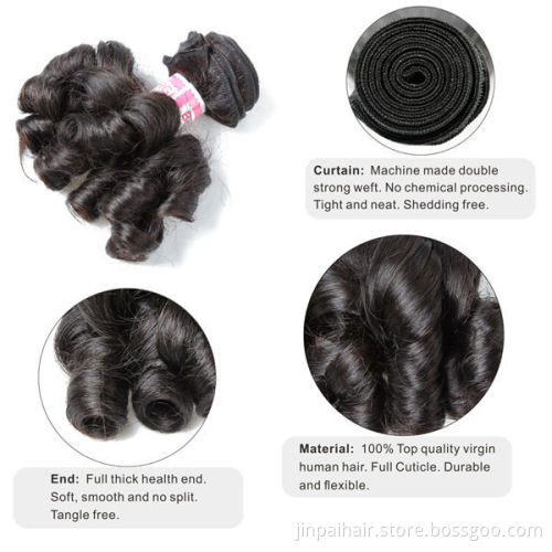 JP 2015 tangle and shedding free 7a remy raw 100% human hair fumi hair extensions